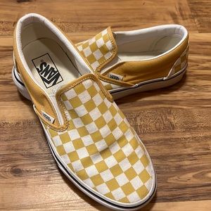 yellow checker vans